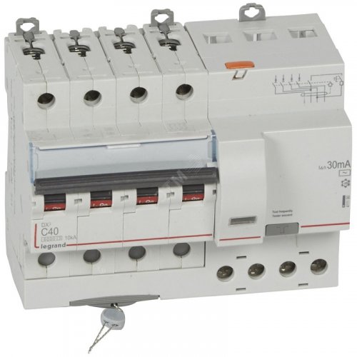 Автомат дифференциального тока АВДТ Legrand DX3 4п 50А 300мА 10,0кА C тип AC картинка